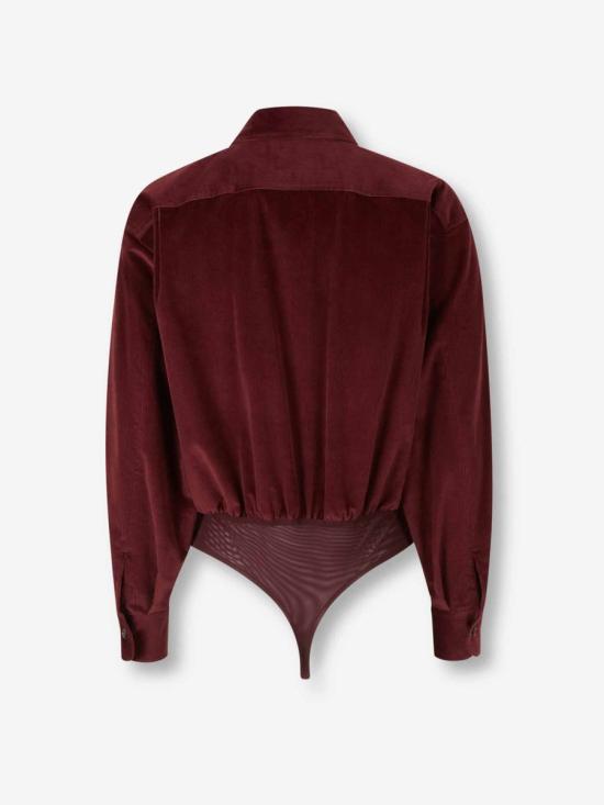 25FW 막스마라 바디수트 티셔츠 2521116033600 006CEREZA Red - MAX MARA