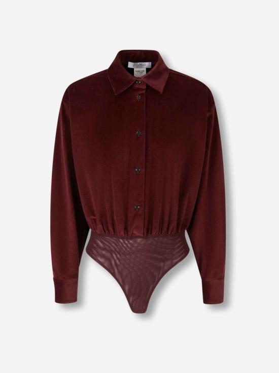 25FW 막스마라 바디수트 티셔츠 2521116033600 006CEREZA Red