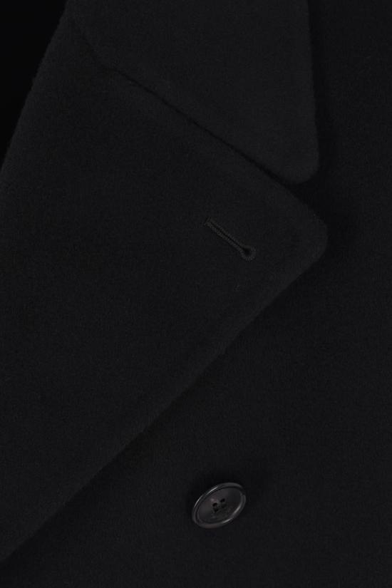 25FW 생로랑 더블 페이스 펠트 소재 피코트  837180Y060R1005 NOIR PROFOND - SAINT LAURENT