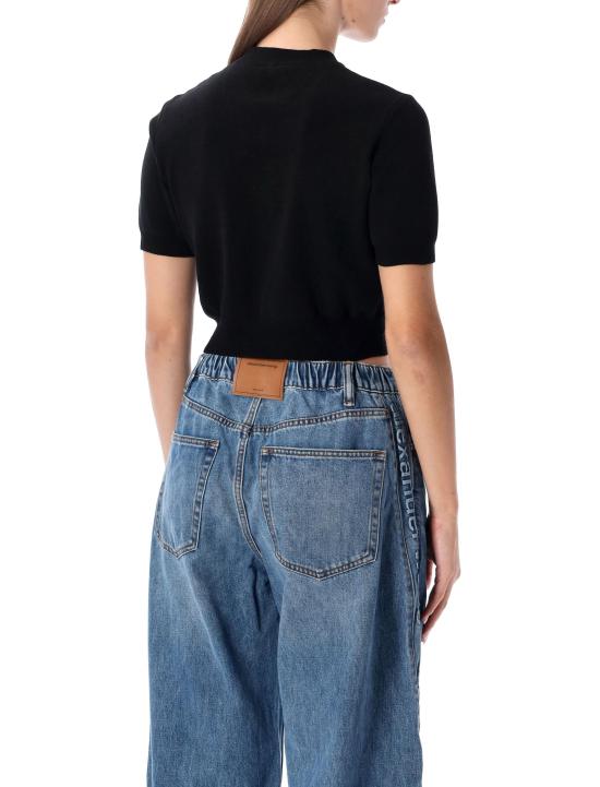 25FW 알렉산더 왕 스웨터 1KC3231037 001 BLACK - ALEXANDER WANG