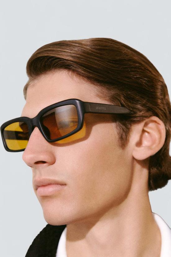  자크뮈스 안경 매트 블랙/앰버 마리노 선글라스 - JACQUEMUS