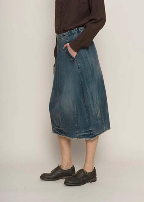  에이치플러스 하노 베셀 데님 스커트 H+ 한노 웨셀 제인 스커트 워시드 - H+ HANNOH WESSEL