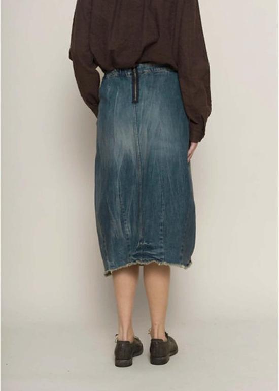  에이치플러스 하노 베셀 데님 스커트 H+ 한노 웨셀 제인 스커트 워시드 - H+ HANNOH WESSEL