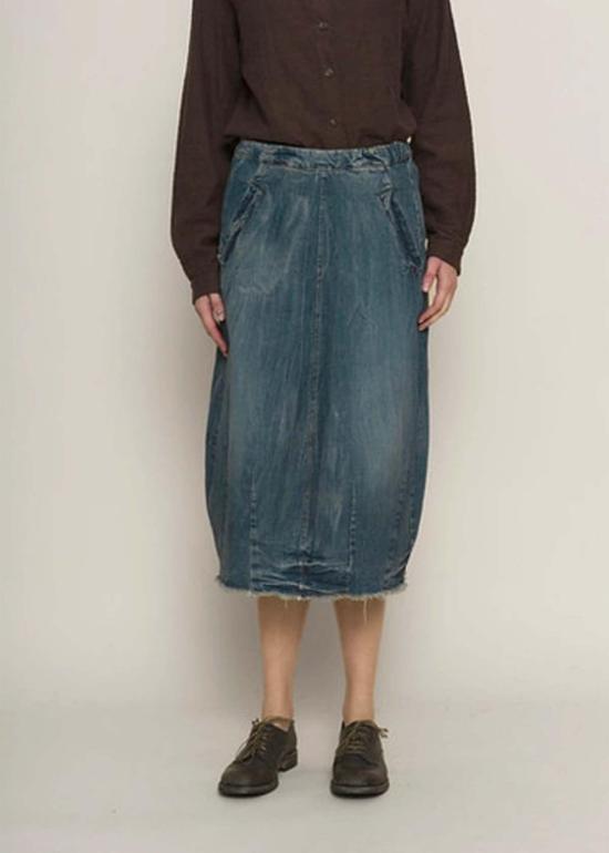  에이치플러스 하노 베셀 데님 스커트 H+ 한노 웨셀 제인 스커트 워시드 - H+ HANNOH WESSEL