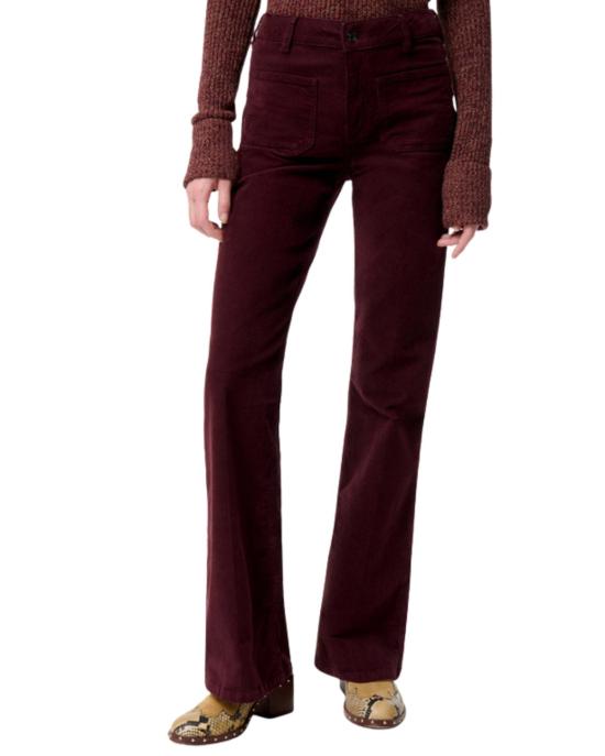  바네사브루노 스트레이트 팬츠 바네사 브루노 돔페이  버건디 - VANESSA BRUNO