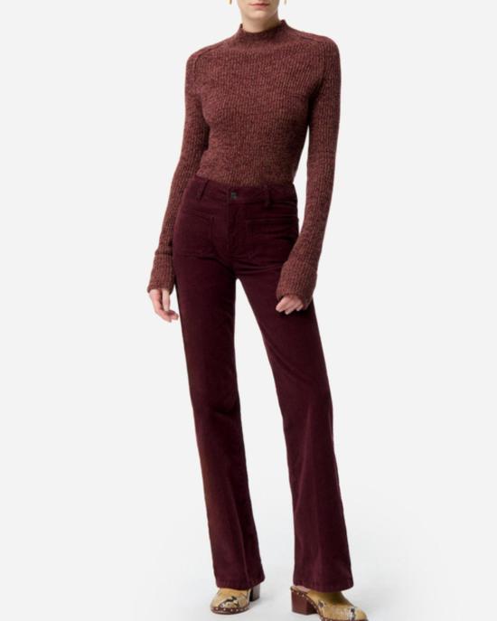  바네사브루노 스트레이트 팬츠 바네사 브루노 돔페이  버건디 - VANESSA BRUNO