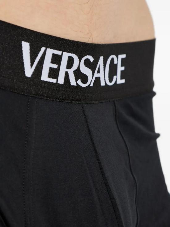 25FW 베르사체 로고 인타르시아 복서 팬츠 10209851A14783 2W020 - VERSACE