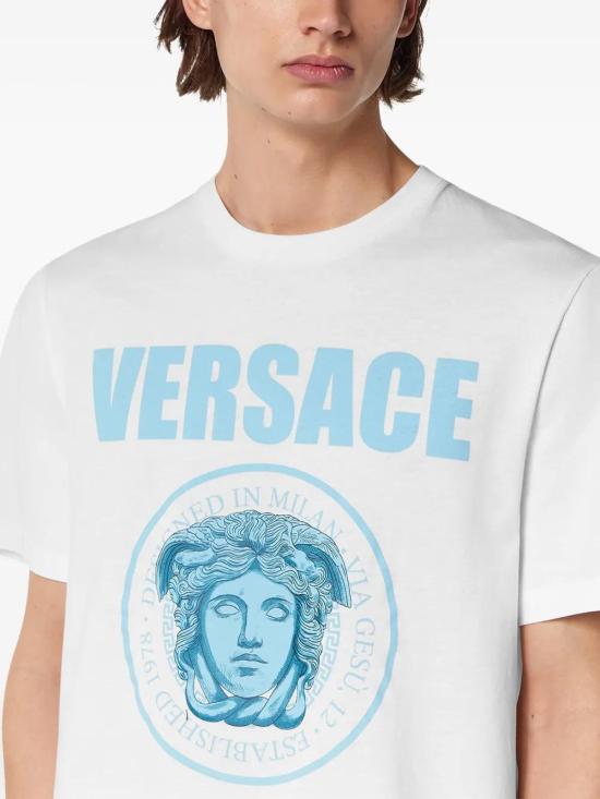 25FW 베르사체 반팔 티셔츠 10133021A15083 1W000 - VERSACE
