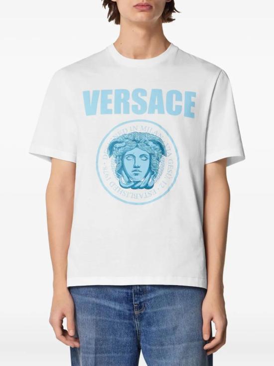 25FW 베르사체 반팔 티셔츠 10133021A15083 1W000 - VERSACE