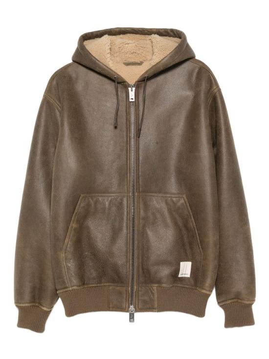 25FW 엠포리오 아르마니 가죽 자켓 EM002616 AF17349U6199 Green