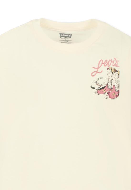 25FW [키즈] 리바이스 티셔츠 EP074 W86 IVORY - LEVI'S