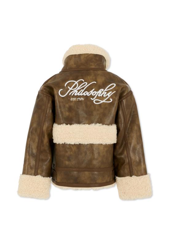 25FW [키즈] 필로소피 아우터 I9F100 6038 P006 BROWN - PHILOSOPHY