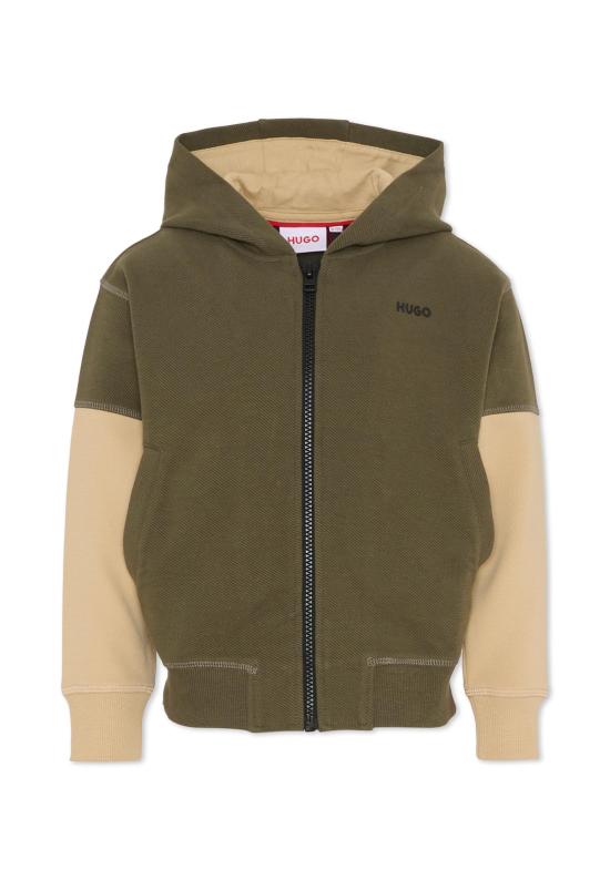 25FW [키즈] 휴고보스 트레이닝 상의 G00459 P26 GREEN