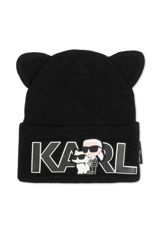 25FW [키즈] 칼라거펠트 모자 Z31012 09B BLACK