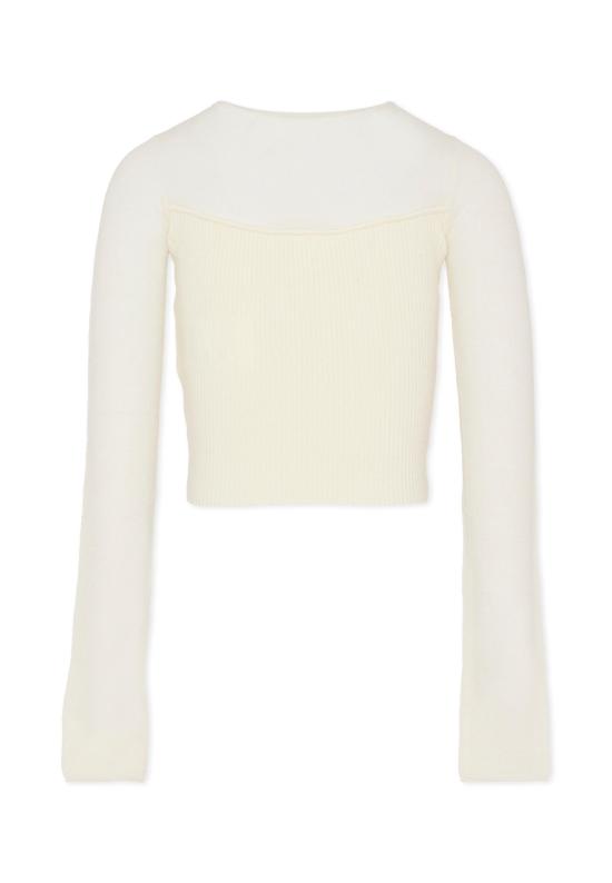 25FW [키즈] 핑코 탑 KFMA008 C FL085 0065 IVORY - PINKO