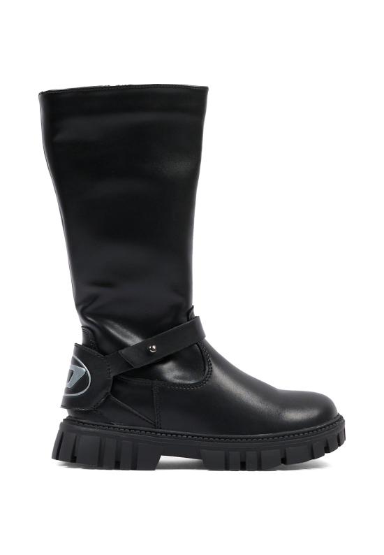 25FW [키즈] 디젤 미들 부츠 BC1047 P1040 T8013 BLACK