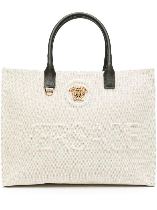 25FW 베르사체 토트백 10047411A03494 ROPE BLACK VERSACE GOLD