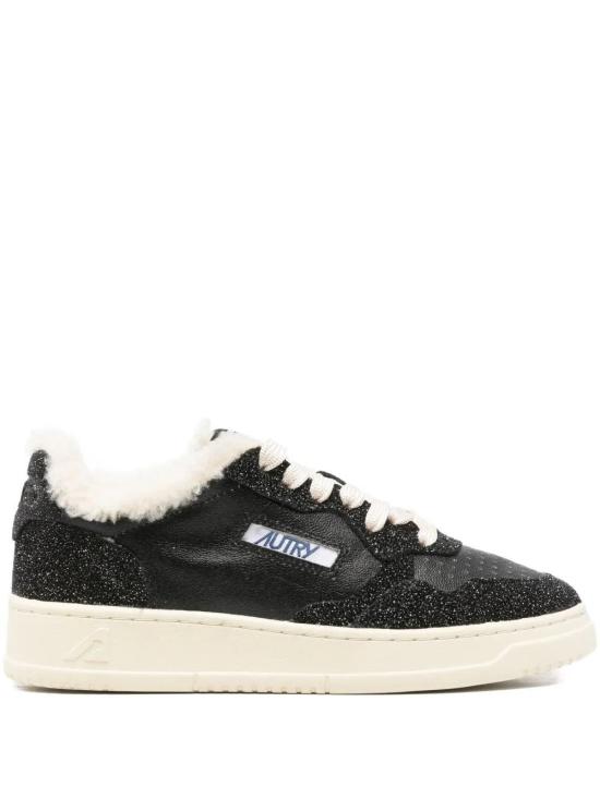 25FW 오트리 메달리스트 로우 레더 스니커즈 AULWTX06 BLK DS026532