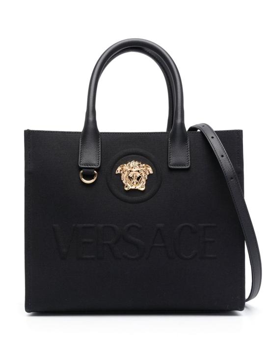 25FW 베르사체 토트백 10058611A03095 Black Versace Gold