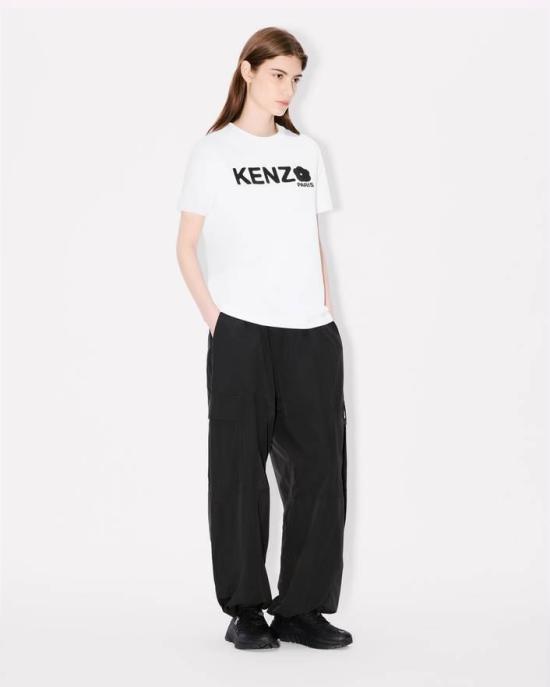 25FW 겐조 반팔 티셔츠 FF52TS1574SO 01 White - KENZO