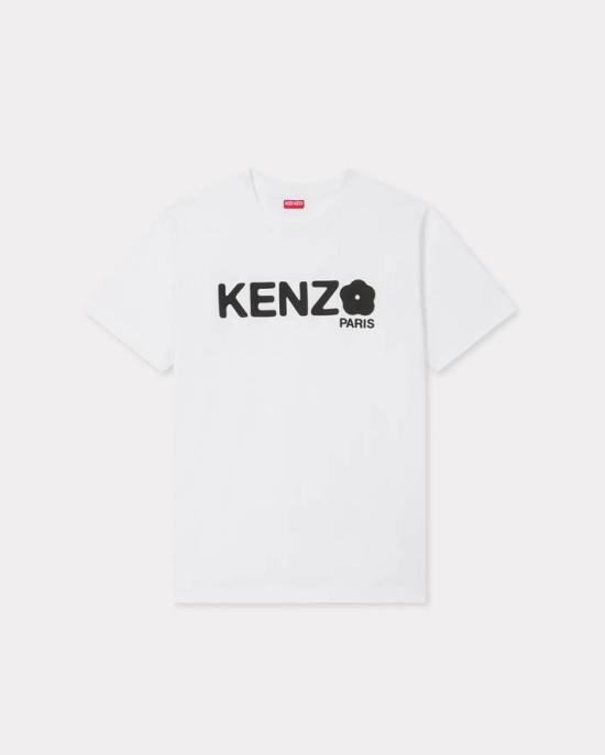 25FW 겐조 반팔 티셔츠 FF52TS1574SO 01 White