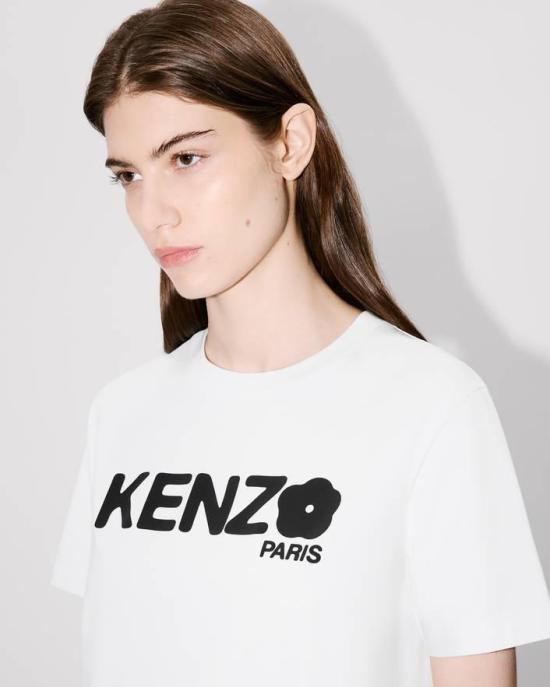 25FW 겐조 반팔 티셔츠 FF52TS1574SO 01 White - KENZO