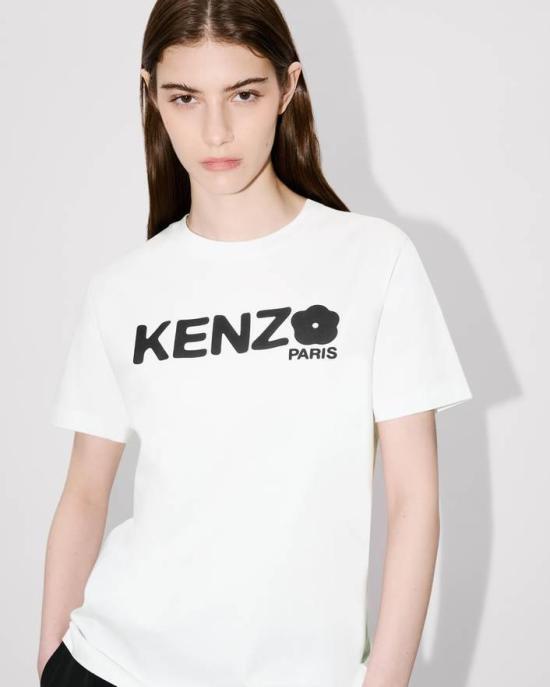 25FW 겐조 반팔 티셔츠 FF52TS1574SO 01 White - KENZO
