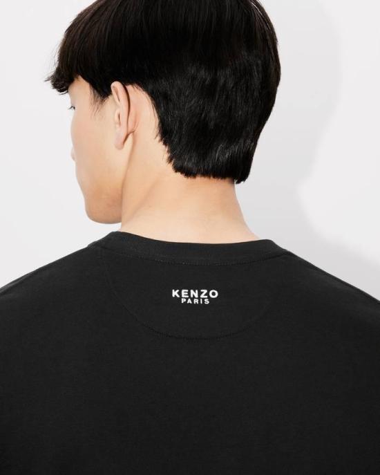 25FW 겐조 반팔 티셔츠 FE65TS4744SG 99J Black - KENZO