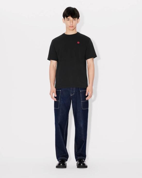 25FW 겐조 반팔 티셔츠 FE65TS4744SG 99J Black - KENZO