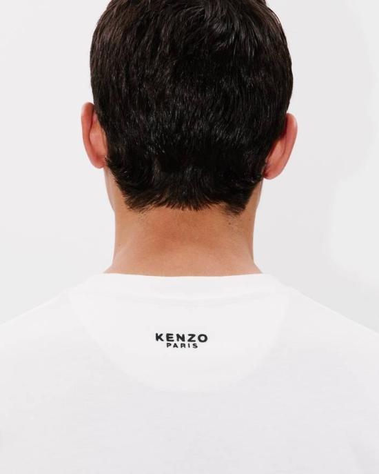 25FW 겐조 반팔 티셔츠 FE65TS4744SG 02 White - KENZO