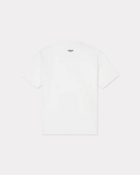 25FW 겐조 반팔 티셔츠 FE65TS4744SG 02 White - KENZO
