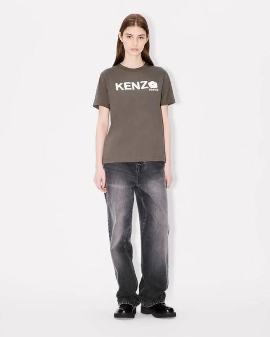 25FW 겐조 반팔 티셔츠 FF52TS1574SO 92 Beige - KENZO