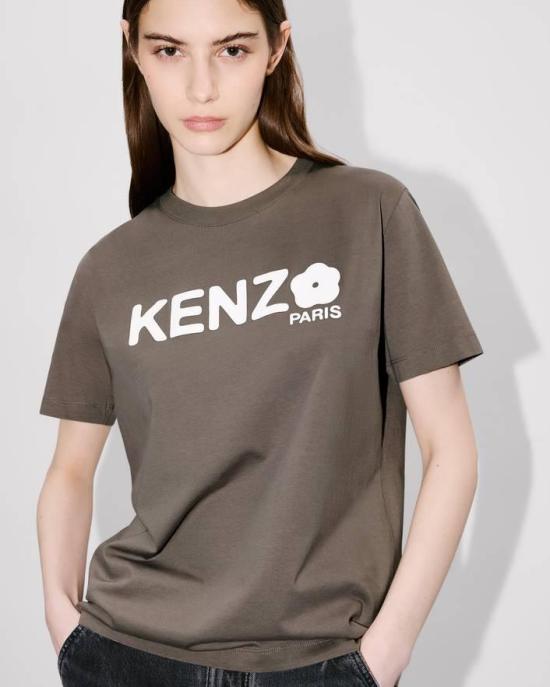 25FW 겐조 반팔 티셔츠 FF52TS1574SO 92 Beige - KENZO