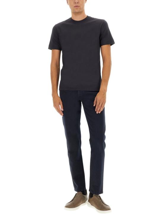 25FW 에르메네질도제냐 탑 UG360A2 G765B09 Black - ERMENEGILDO ZEGNA