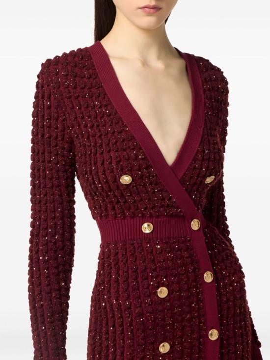 25FW 엘리자베타프랜치 숏 원피스 AM15Q56E2 CG3 ROUGE NOIR - ELISABETTA FRANCHI