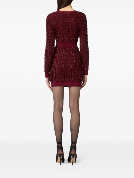 25FW 엘리자베타프랜치 숏 원피스 AM15Q56E2 CG3 ROUGE NOIR - ELISABETTA FRANCHI