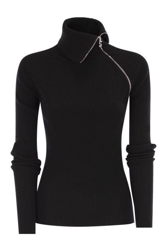 25FW 스포트막스 터틀넥 2522366022600 006 Black