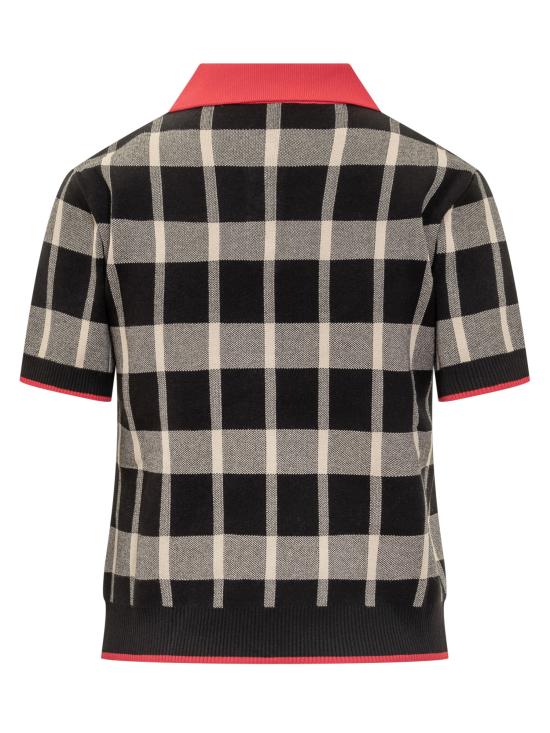 25FW 엠에스지엠 폴로 티셔츠 3941MDM198257775 99 BLACK BEIGE - MSGM