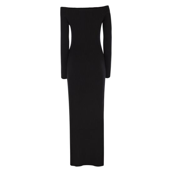 25FW 막스마라 미디 원피스 2521326203600 BLACK - MAX MARA