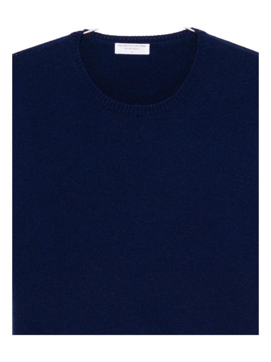 25FW 마제스틱필라쳐 반팔 티셔츠 KH5K238FPU731 1000 Blue - MAJESTIC FILATURES