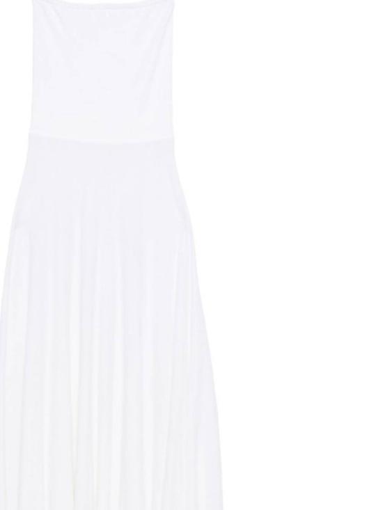 25FW 알라이아 미디 원피스 AA9R2702K081B 000 White - ALAIA