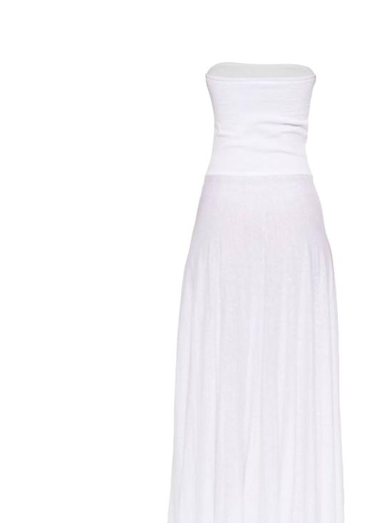 25FW 알라이아 미디 원피스 AA9R2702K081B 000 White - ALAIA