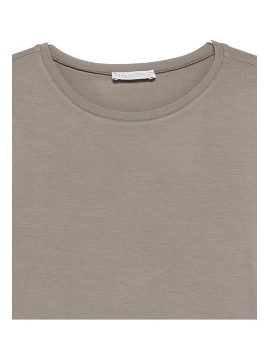 25FW 르 트리콧 페루자 반팔 티셔츠 66325 6628 Brown - LE TRICOT PERUGIA