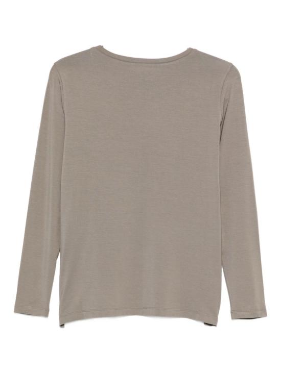 25FW 르 트리콧 페루자 반팔 티셔츠 66325 6628 Brown - LE TRICOT PERUGIA