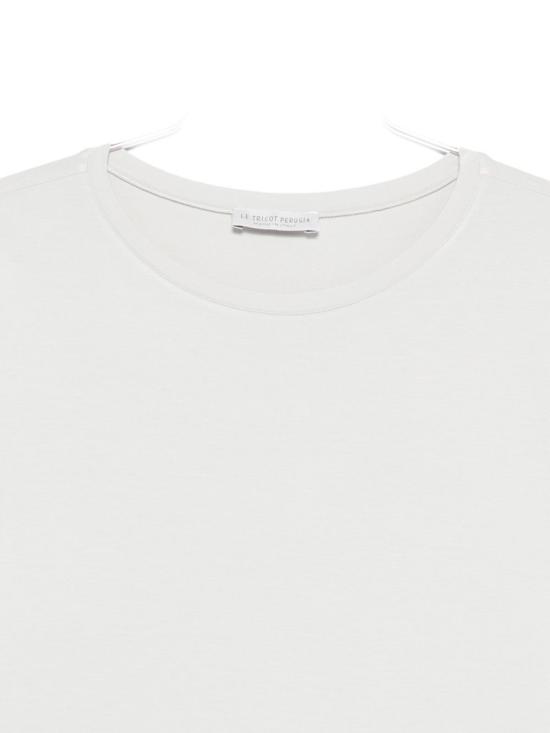 25FW 르 트리콧 페루자 반팔 티셔츠 66325 5384 Grey - LE TRICOT PERUGIA