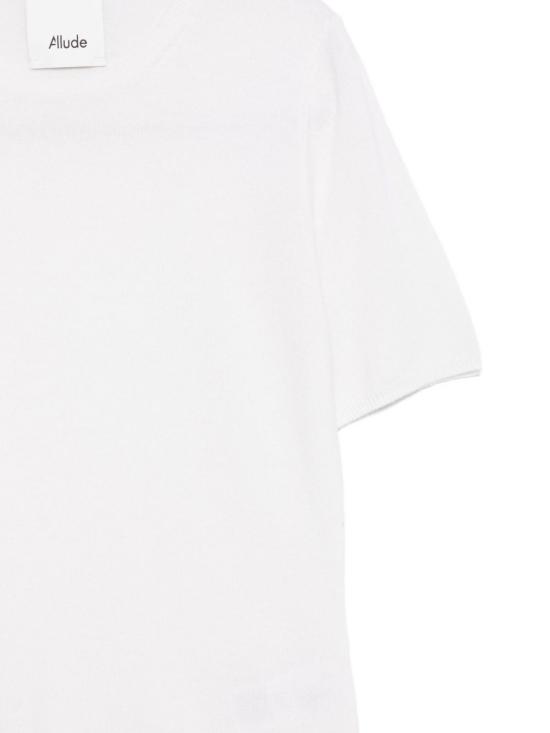25FW 얼루드 반팔 티셔츠 25511105 40 White - ALLUDE