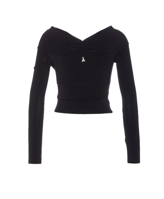 25FW 파트리지아페페 긴팔 티셔츠 2M4477 J333K103 Black - PATRIZIA PEPE