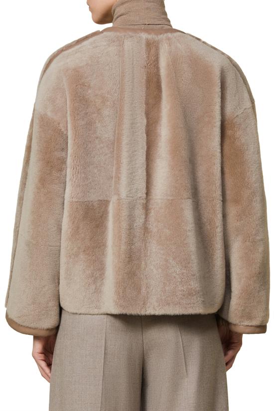 25FW 막스마라 무스탕 2521416025600 001 Beige - MAX MARA