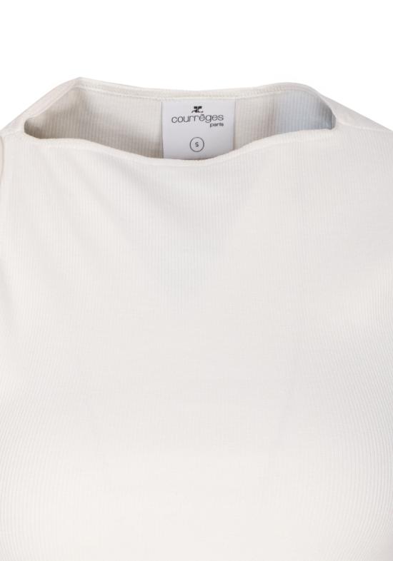 25FW 쿠레쥬 긴팔 티셔츠 425JDE146JS0194 0001 White - COURREGES