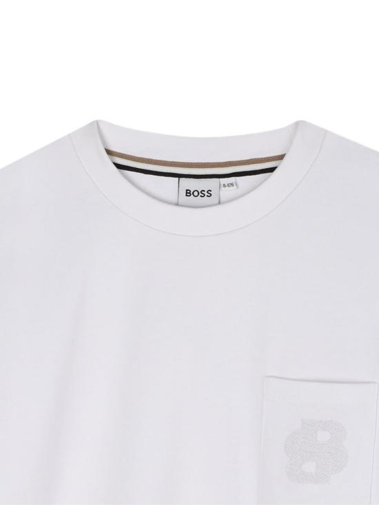 25FW [키즈] 휴고보스 티셔츠 J52377 10P White - HUGO BOSS